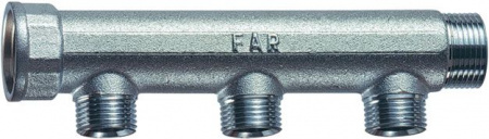 Коллектор универсальный FAR FK 1* х M 24х19 - 3 отвода