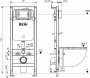 Система инсталляции для унитазов IDDIS Optima Home OPH00MBi32K с кнопкой смыва, черная