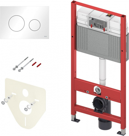 Система инсталляции для унитазов TECE Loop K440920 4 в 1 с кнопкой смыва