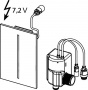 Кнопка смыва TECE filo urinal 9242061 7,2 V белая