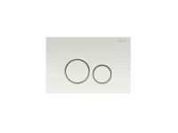 Кнопка смыва Aquatek KDI-0000015 (005A) белая / ободок хром (клавиши круглые)