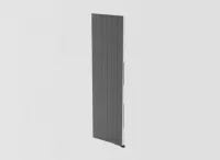 Конвектор настенный вертикальный Vitron 300 х 100 х 1500 мм (черный RAL 9005), подключение нижнее Конвектор настенный вертикальный Vitron 300 х 100 х 1500 мм (черный RAL 9005), подключение нижнее