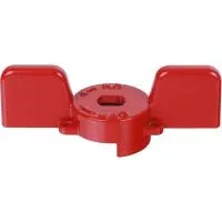 Ручка бабочка для шарового крана STOUT 1* - 1 1/4*, красная Ручка бабочка для шарового крана STOUT 1* - 1 1/4*, красная