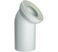 Отвод с уплотнением для внутренней канализации Sinikon Стандарт 110 х 45° (для унитаза, белый) Отвод с уплотнением для внутренней канализации Sinikon Стандарт 110 х 45° (для унитаза, белый)