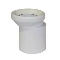 Патрубок эксцентрический для внутренней канализации Sinikon Стандарт 110 х 150 мм (для унитаза, с уплотнением, белый)